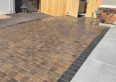 Paver addon to side of existing driveway