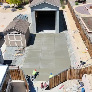 Driveway extension to new workshop/garage