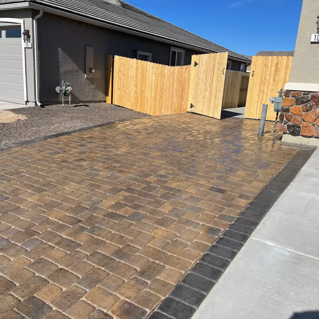 Brick paver driveway expansion